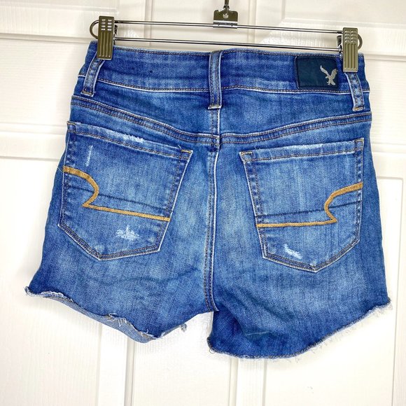 American Eagle Distressed Hi-Rise Shorts - Picture 6 of 6